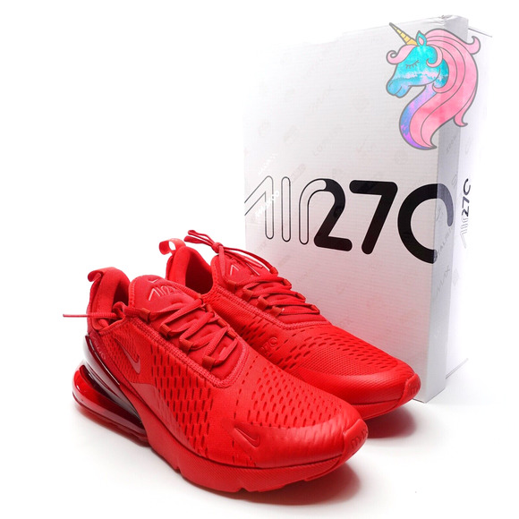 Nike Air Max 270 Triple University Red Sneakers CV7544-600 Mens Size